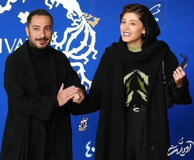 فرشته حسینی و نوید محمدزاده در اکران فیلم دسته دختران فرشته حسینی و نوید محمدزاده